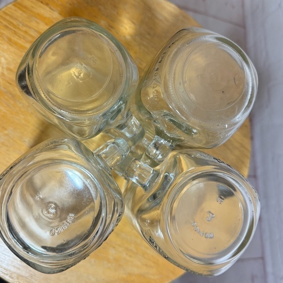 Mason Jar Mugs lot of 4 12oz Guc perfect beer mugs! - Picture 5 of 11